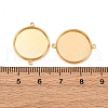 Brass Connector Cabochon Settings KK-F898-21E-G-3