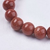 Synthetic Goldstone Bead Strands G-R193-04-6mm-3