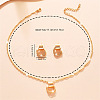 Ring Alloy Pendant Necklaces & Stud Earrings Sets FS-WG7C915-01-2