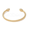 Classic Rack Plating Brass Cuff Bangles X-BJEW-E071-10G-1