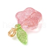 Transparent Glass Pendants PALLOY-JF03961-5