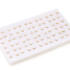 Brass Natural Pearl Stud Earrings PEAR-N020-08F-5