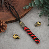 3Pcs Brass Beads KK-FG0001-18-5