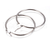 Tarnish Resistant 201 Stainless Steel Big Hoop Earrings EJEW-F237-02C-P-2