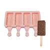 Food Grade DIY Rectangle Ice-cream Silicone Molds DIY-D062-06C-1