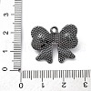 Rack Plating Alloy Rhinestone Pendants PALLOY-V002-01B-3