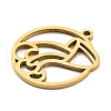 304 Stainless Steel Pendants STAS-Z043-01K-2
