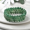 Natural Green Aventurine Beaded Stretch Bracelets BJEW-Q692-50-8mm-2