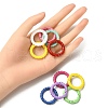 10Pcs Spray Painted Alloy Spring Gate Rings FIND-YW0001-56-5