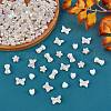 300Pcs 4 Style ABS Plastic Imitation Pearl Beads KY-SZ0001-40-3