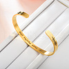 Inspirational Stainless Steel Cuff Bangles for Men Women FS-WG0E735-05-1