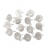 Non-Tarnish 304 Stainless Steel Stud Earring Settings X-STAS-T031-19-10mm-1