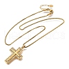 304 Stainless Steel Pendant Necklaces NJEW-H070-02G-4