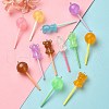20Pcs 2 Styles Luminous Translucent Resin Big Pendants RESI-YW0001-55-3