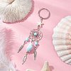 Alloy Porcelain Conch Shape Keychains KEYC-JKC01224-1
