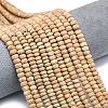 Natural Wood Lace Stone Beads Strands G-P575-A40-6x4mm-1