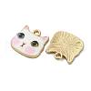 Alloy Enamel Pendants ENAM-V002-04G-3