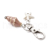Conch Handmade Porcelain Pendant Decorations HJEW-JM03284-5