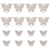 CRASPIRE 16Pcs 2 Style Butterfly Resin Rhinestone Stickers DIY-CP0008-77-1