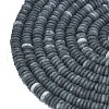 Frosted Natural Black Agate Beads Strands G-K389-C45-01-3