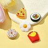 5Pcs 5 Styles Food Grade Eco-Friendly Silicone Focal Beads SIL-FS0001-04-5