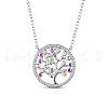 SHEGRACE Rhodium Plated 925 Sterling Silver Pendant Necklaces JN756A-1
