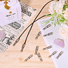 CHGCRAFT 12Pcs Alloy Cord Ends FIND-CA0009-70B-5