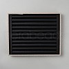 Rectangle Wood Finger Rings Display Trays RDIS-WH0016-11-1