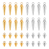 Unicraftale 32Pcs 4 Styles 201 Stainless Steel Pendants FIND-UN0016-20-1