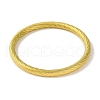 Ion Plating(IP) 304 Stainless Steel Bangles for Women BJEW-B104-31G-2