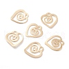 Brass Charms KK-Y003-21G-1