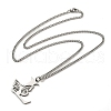 201 Stainless Steel Necklaces NJEW-Q336-01L-P-2