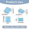 300Pcs 2 Styles 2-Hole Opaque Colours Glass Seed Beads SEED-HS0001-06C-2