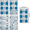 BENECREAT 4Pcs 4 Style 304 Stainless Steel Cutting Dies Stencils DIY-BC0003-57-2