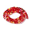 Transparent Electroplate Glass Beads Strands GLAA-Q099-I01-M02-3