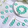 SUNNYCLUE 60Pcs Opaque Spray Painted Acrylic Linking Rings OACR-SC0001-54-4
