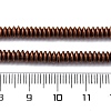 Electroplated Non-magnetic Hematite Beads Strands G-P571-B01-01C-4