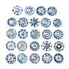 24Pcs Glass Cabochons X1-GGLA-S059-04C-1