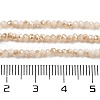 Electroplate Glass Beads Strands EGLA-XCP0001-11-5