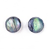 Natural Abalone Shell/Paua Shell Stud Earrings EJEW-JE03214-3