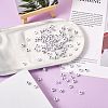 Biyun 500Pcs 5 Style White Acrylic Beads SACR-BY0001-01-5