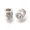 925 Sterling Silver Micro Pave Clear Cubic Zirconia Beads STER-F061-04B-P-1