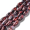Baking Painted Glass Beads Strands DGLA-S115-22x10mm-S60-2