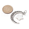 Alloy Moon Pendants PALLOY-JF02290-01-2