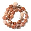 Natural Plum Blossom Jasper Beads Strands G-I377-A11-3