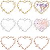 Olycraft Rack Plating Alloy Open Back Bezel Pendants FIND-OC0001-31-1