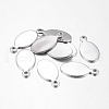 201 Stainless Steel Stamping Blank Tag Pendants STAS-Q109-1