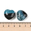 Mother's Day Gifts Natural Agate(Dyed & Heated) Heart Palm Stone G-Q021-04-3
