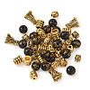Tibetan Style Alloy Beads and Buddhist Glass Beads TIBEB-TA0001-90AG-02-3