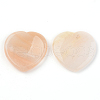 Natural Pink Aventurine Thumb Worry Stone G-N0325-01K-2